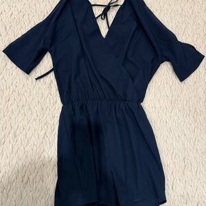 Navy Blue Romper